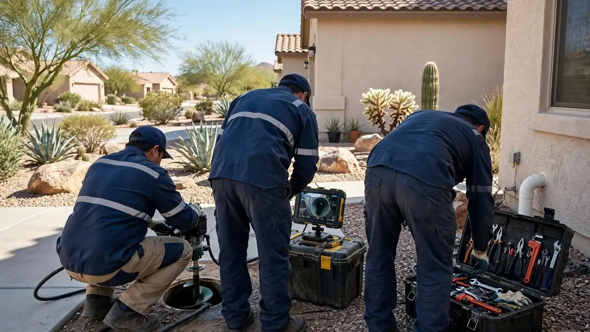 Tucson Drain Cleaning service team