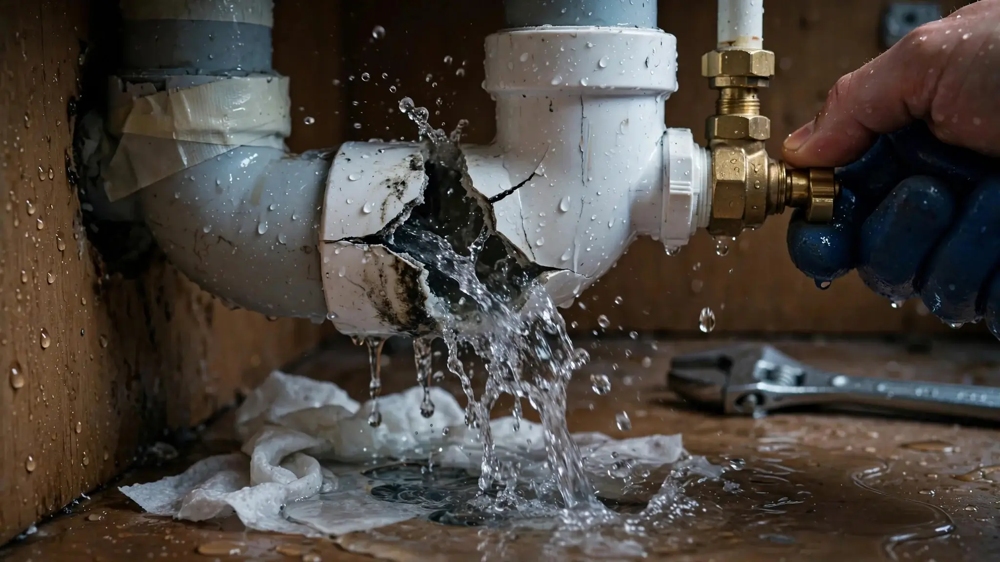 Burst Drain Pipe: What To Do Right Now
