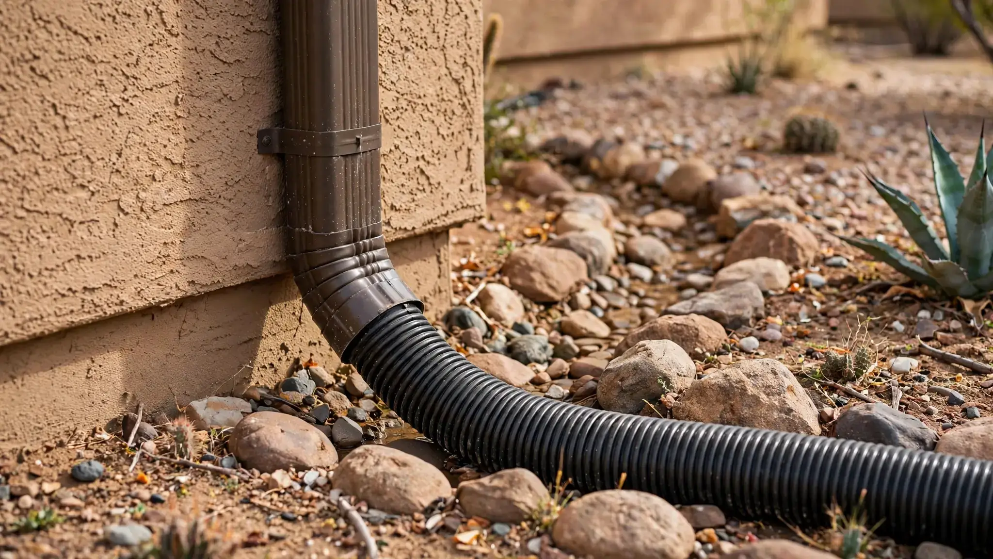 Downspout Drainage Solutions For Tucson Homes