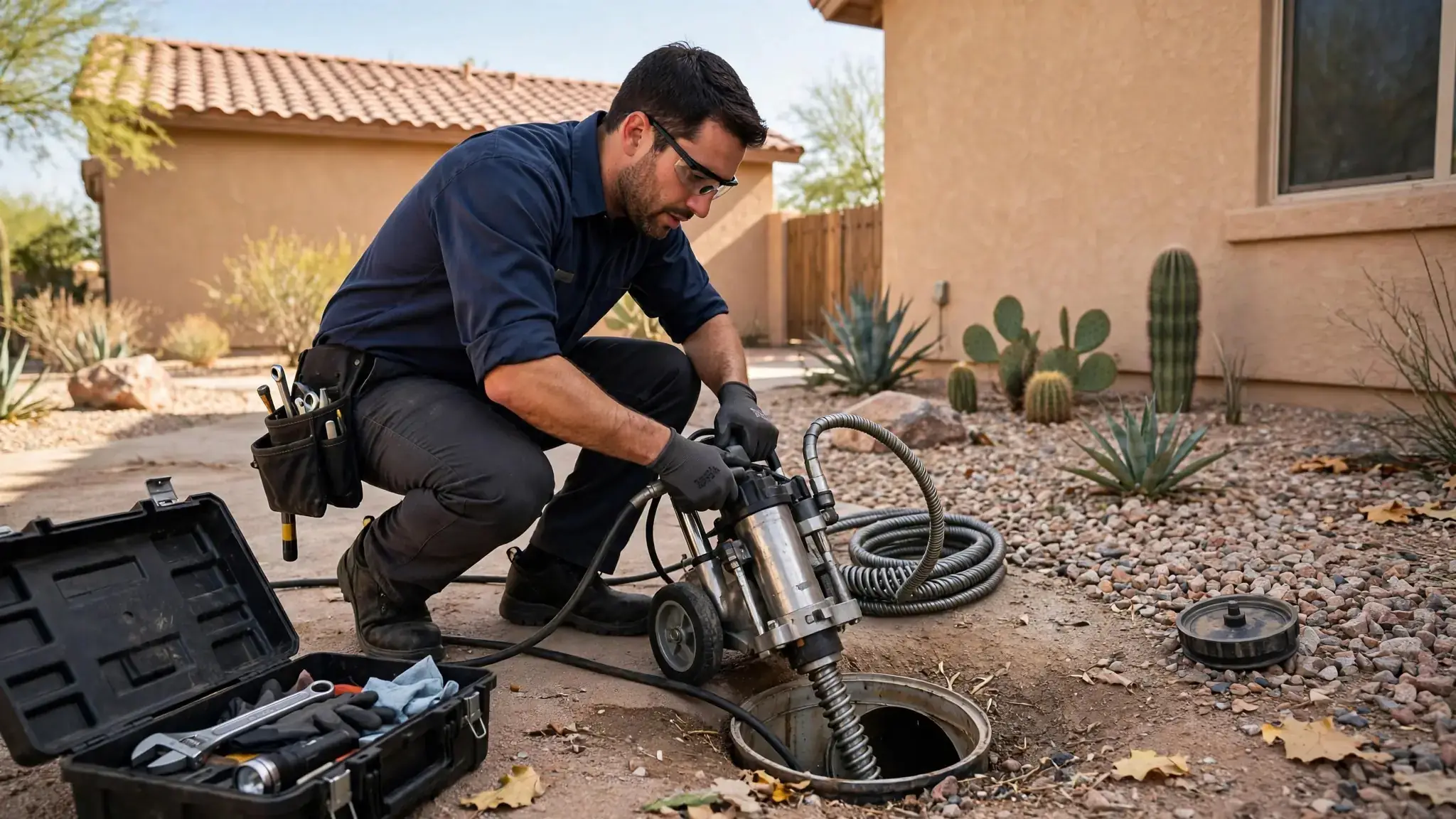 Emergency Mainline Blockage Clearing In Tucson AZ