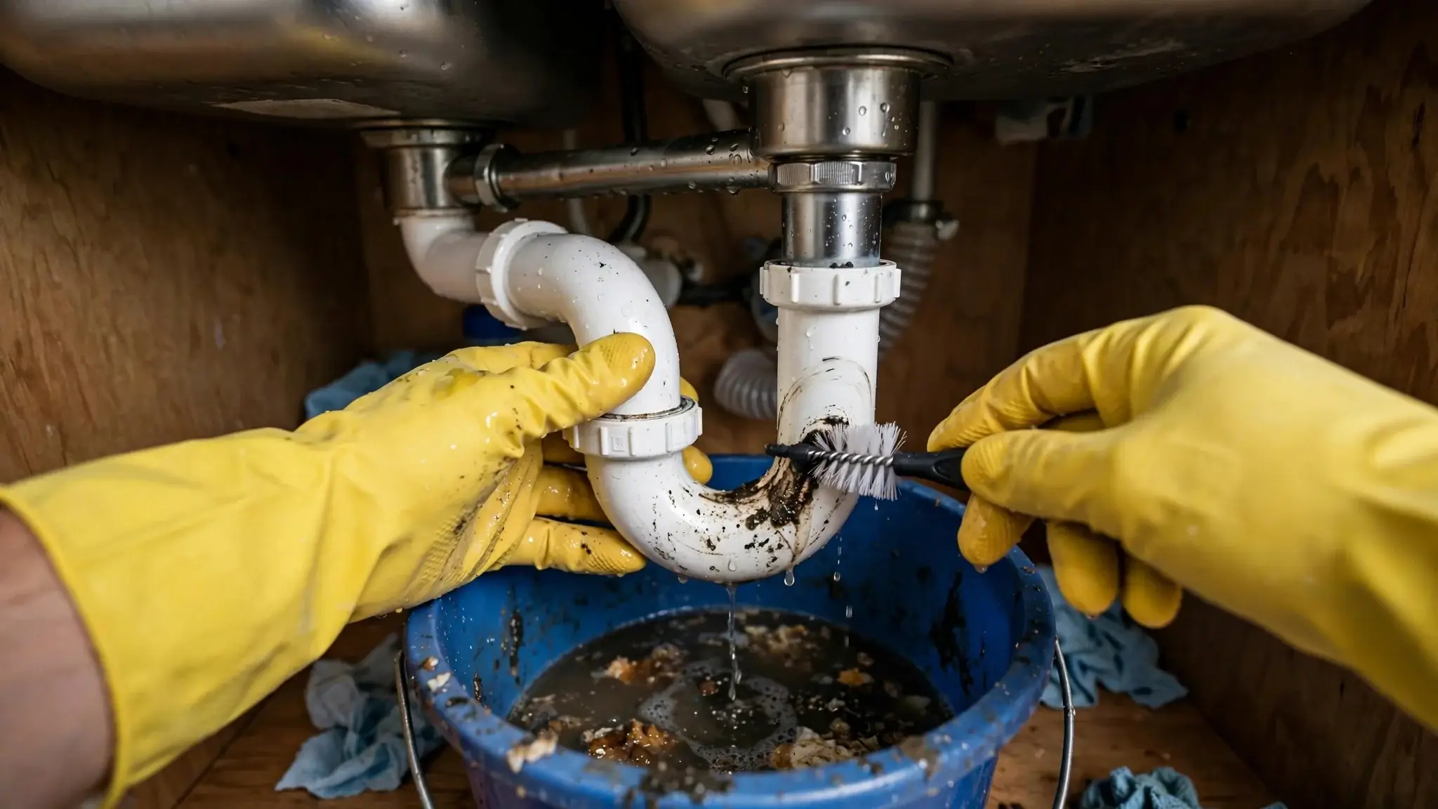How To Clean A Kitchen Sink P-Trap Safely — Tucson drain cleaning guide